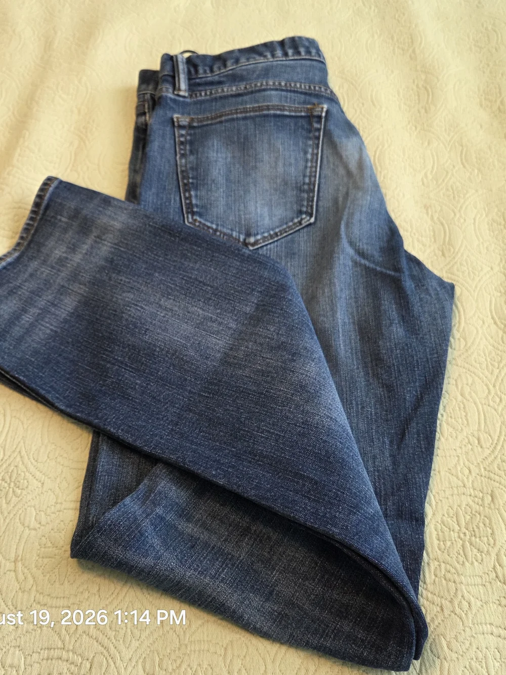 Banana Republic Mens Dark Blue Classic Straight Jeans